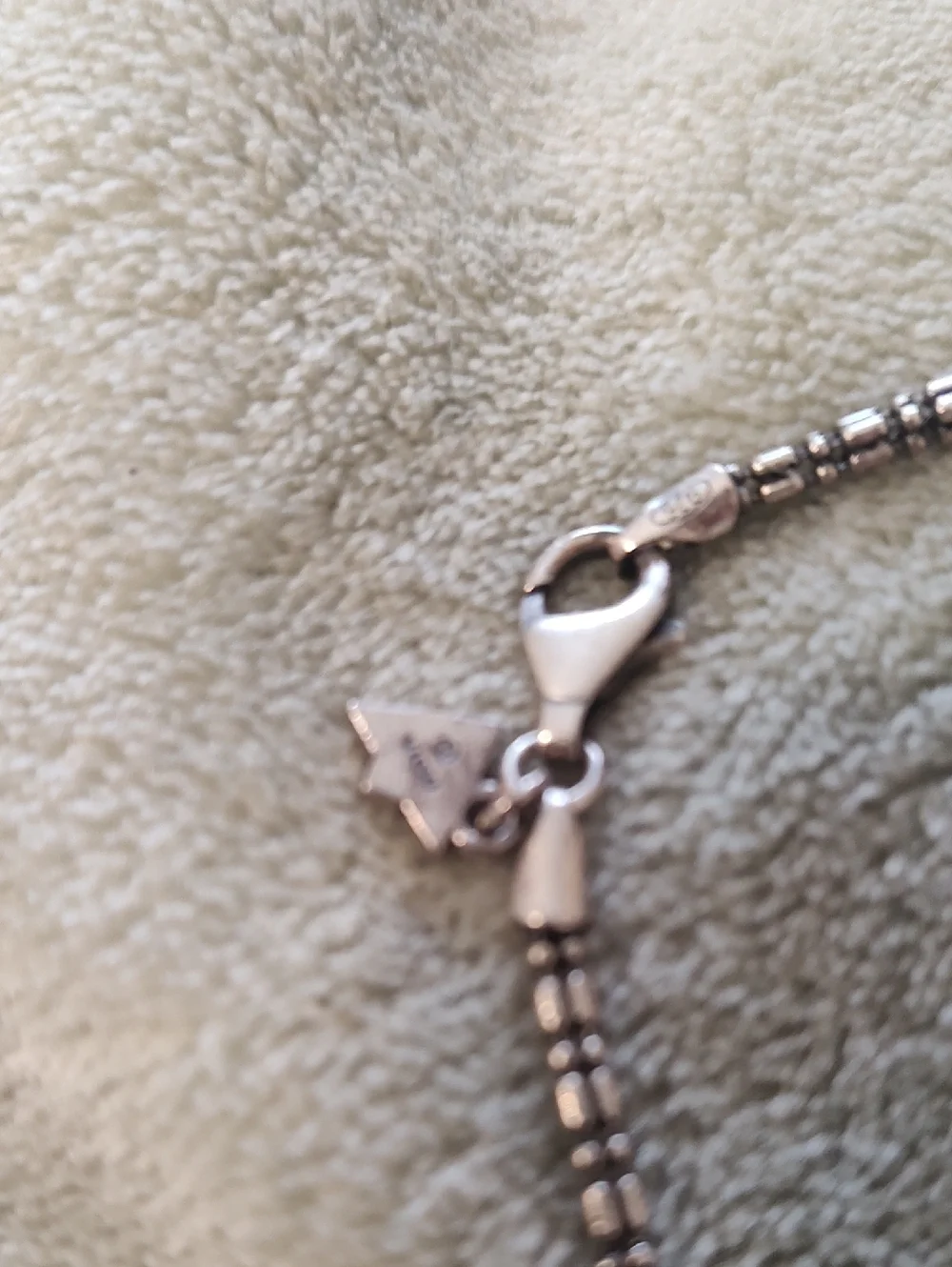 Beaded Metallic Grey Women's Necklace